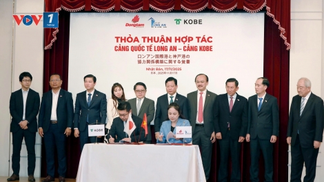 Ký kết hợp tác chiến lược giữa Cảng Quốc tế Long An và Cảng Kobe (Nhật Bản)