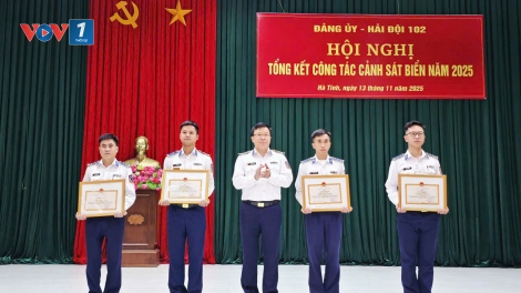 Hải đội 102: Nhiều kết quả nổi bật trong công tác Cảnh sát biển năm 2025