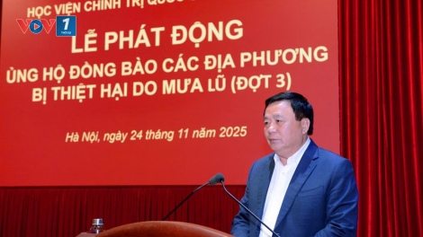 Học viện Chính trị quốc gia HCM phát động ủng hộ đồng bào bị thiệt hại do mưa lũ đợt 3