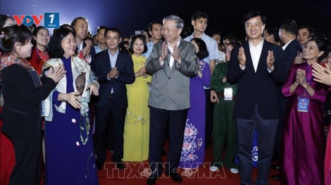 Tổng Bí thư Tô Lâm dự Ngày hội Đại đoàn kết phường Thượng Cát, Hà Nội