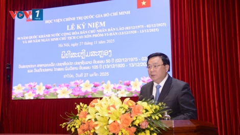 Kỷ niệm 50 năm Quốc khánh nước CHDCND Lào và 105 năm ngày sinh Chủ tịch Cay-xỏn Phôm-vi-hản