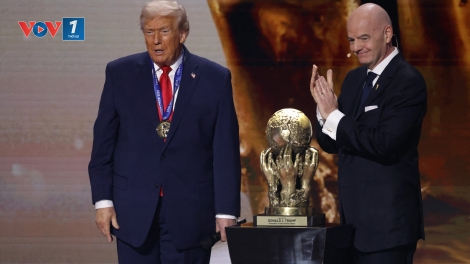 Tổng thống Donald Trump được trao Giải hoà bình của FIFA