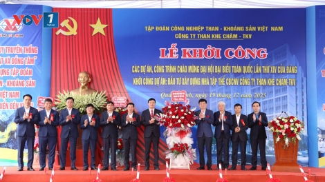 TKV khởi công 02 dự án trọng điểm chào mừng Đại hội Đảng toàn quốc lần thứ XIV