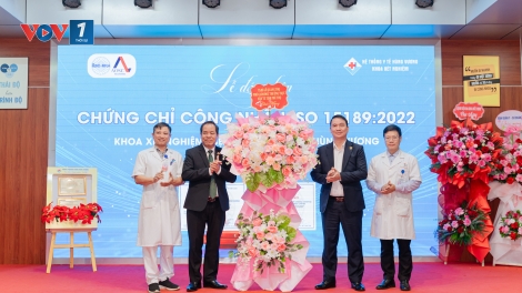 Lễ đón nhận Chứng chỉ công nhận ISO 15189:2022 – Khoa Xét nghiệm Bệnh viện Đa khoa Hùng Vương