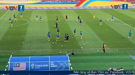 U22 Việt Nam trong trận quyết định vé bán kết SEA Games 33