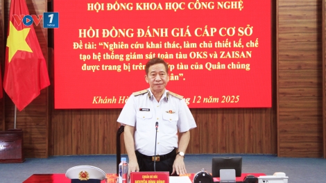 Quân chủng Hải quân nghiệm thu đề tài hệ thống giám sát toàn tàu OKS và ZAISAN bảo đảm an toàn tàu