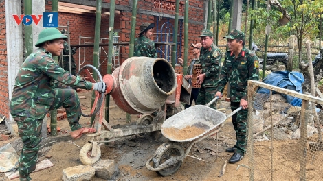 Chiến dịch Quang Trung: Giúp bà con vùng thiên tai Quảng Ngãi sớm ổn định chỗ ở
