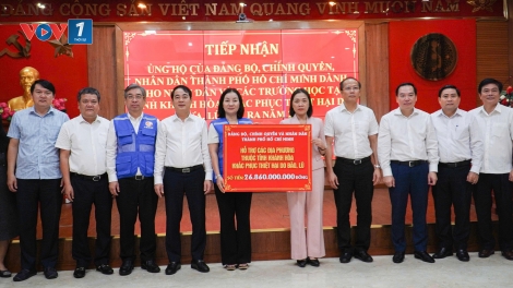Thành phố Hồ Chí Minh tiếp tục hỗ trợ Khánh Hòa hơn 57 tỷ đồng khắc phục hậu quả lũ lụt