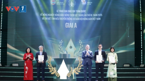 Vinh danh tác phẩm báo chí về nông nghiệp, nông dân, nông thôn Việt Nam năm 2025