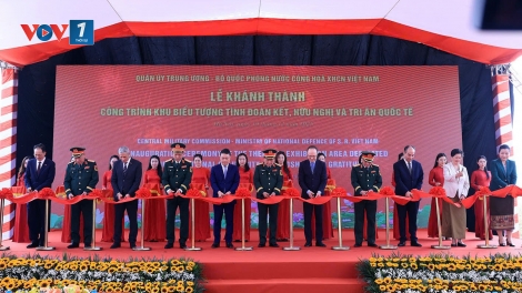 Khánh thành công trình Khu biểu tượng tình đoàn kết, hữu nghị và tri ân quốc tế