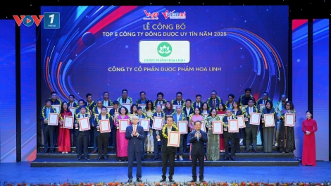 Dược phẩm Hoa Linh tiếp tục được vinh danh Top 5 Công ty Đông dược uy tín