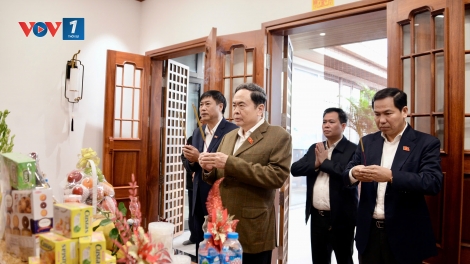 Chủ tịch Quốc hội Trần Thanh Mẫn tri ân, thăm, chúc Tết các đồng chí nguyên lãnh đạo Đảng, nhà nước