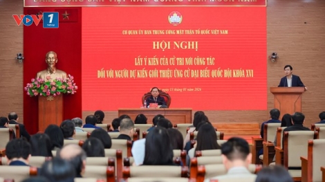 MTTQ Việt Nam lấy ý kiến cử tri nơi công tác giới thiệu người ứng cử Quốc hội khóa XVI