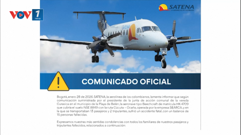Colombia: Tai nạn máy bay khiến 15 người thiệt mạng