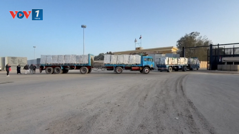 Ai Cập chuyển thêm gần 7.500 tấn hàng cứu trợ đến Gaza
