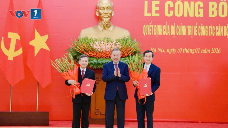 Tổng Bí thư Tô Lâm chủ trì hội nghị công bố Quyết định của Bộ Chính trị về công tác cán bộ