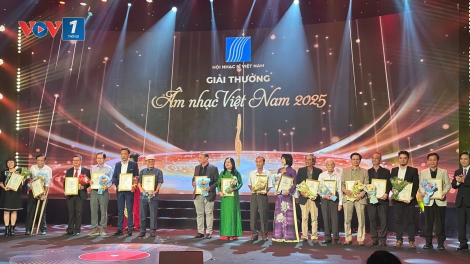 Giải thưởng Âm nhạc Việt Nam năm 2025: Đề tài âm nhạc ngợi ca Đảng luôn đậm nét
