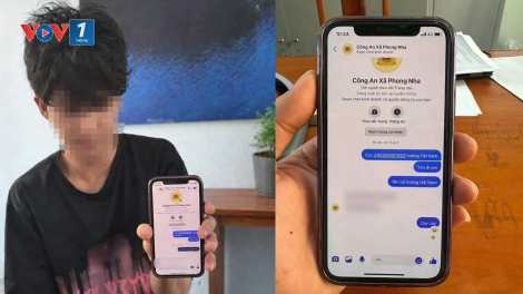 Nam thanh niên nhắn tin vào Fanpage của công an xã để thách thức