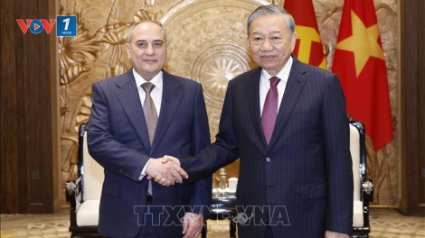 Tổng Bí thư Tô Lâm tiếp Đoàn đại biểu Đảng Azerbaijan Mới