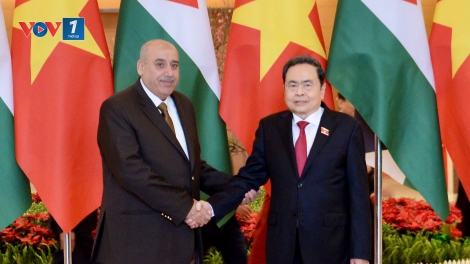 Chủ tịch Quốc hội Trần Thanh Mẫn hội đàm với Chủ tịch Hạ viện Jordan