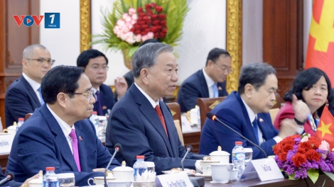 Tổng Bí thư Tô Lâm hội đàm với Tổng Bí thư, Chủ tịch nước Thongloun SisouLith