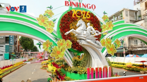 Đường hoa Cần Thơ trước giờ khai mạc