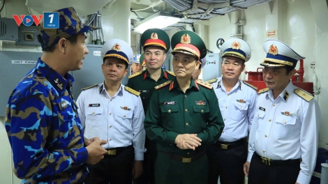 Thượng tướng Phạm Trường Sơn kiểm tra sẵn sàng chiến đấu bảo vệ bầu cử tại Vùng 3 Hải quân