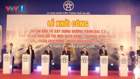 Thời sự 12h 20/3/2026: Hà Nội tổ chức khởi công các đoạn tiếp theo của đường Vành đai 2,5