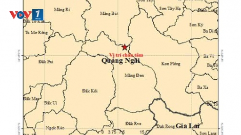 Động đất 3,6 độ Richter ở xã Măng Bút, rung lắc lan xa tới ven biển Quảng Ngãi