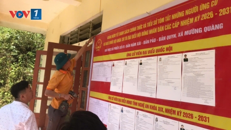 Nghệ An: 55 khu vực đặc biệt khó khăn sẽ bỏ phiếu sớm