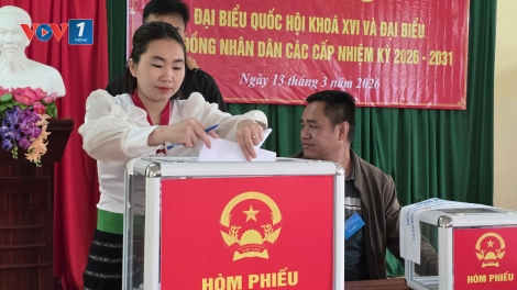 Xã Mường Quàng hoàn thành bỏ phiếu sớm