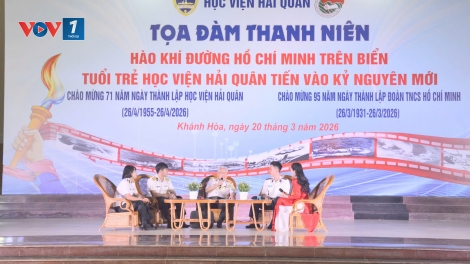 Tuổi trẻ Học viện Hải quân tiếp lửa truyền thống từ hào khí Đường Hồ Chí Minh trên biển