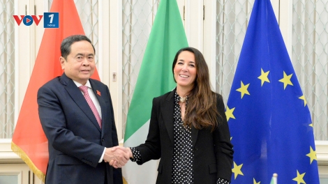 Chủ tịch Quốc hội Trần Thanh Mẫn gặp Phó Chủ tịch Thượng viện Italia