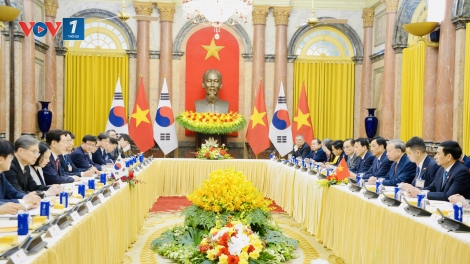 Tổng Bí thư, Chủ tịch nước Tô Lâm hội đàm với Tổng thống Hàn Quốc Li Che Mieng