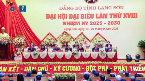Khai mạc Đại hội đại biểu Đảng bộ tỉnh Lạng Sơn lần thứ XVIII, nhiệm kỳ 2025-2030