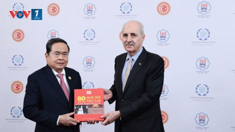 Chủ tịch Quốc hội Trần Thanh Mẫn hội kiến Chủ tịch Quốc hội Thổ Nhĩ Kỳ