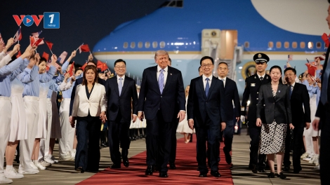 Tổng thống Mỹ Donald Trump đến Bắc Kinh, bắt đầu thăm Trung Quốc