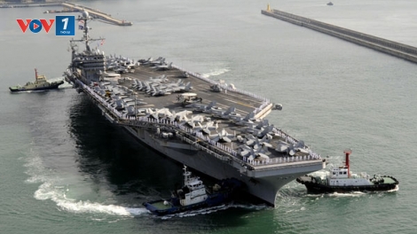 Tầu sân bay hạt nhân USS George Washington của Mỹ quay lại Nhật Bản