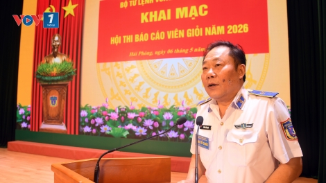 Vùng Cảnh sát biển 1 khai mạc Hội thi Báo cáo viên giỏi 2026
