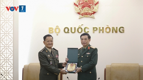 Đại tướng Phan Văn Giang tiếp Quốc vụ khanh Bộ Quốc phòng Cam-pu-chia