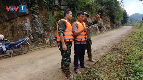 Cao Bằng: Huy động lực lượng, bay flycam tìm kiếm người dân mất tích do mưa lũ