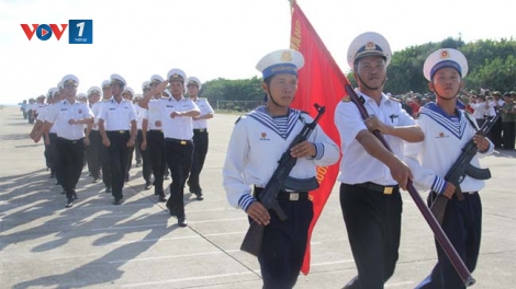 Quân dân Trường Sa hướng về Đại hội lần thứ 12 của Đảng. (20/01/2016)
