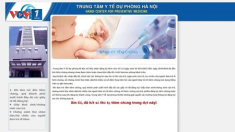 Hơn 3.000 liều văcxin dịch vụ 5 trong 1 tại Hà Nội đã được đăng ký hết chỉ sau 3 phút đăng ký qua mạng Internet (Thời sự chiều 29/12/2015)