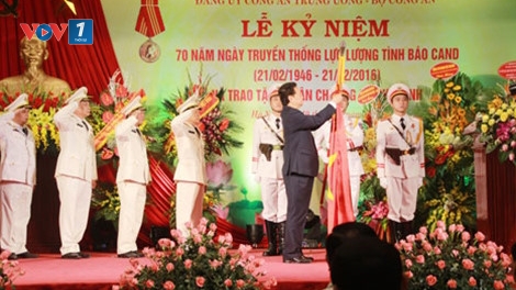 Thủ tướng Nguyễn Tấn Dũng dự Lễ kỷ niệm 70 năm Ngày truyền thống lực lượng Tình báo Công an Nhân dân (Thời sự đêm 19/2/2016)