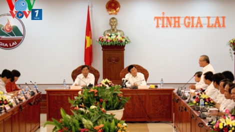 Thời sự trưa ngày 22/9/2014: Chủ tịch nước Trương Tấn Sang làm việc tại Gia Lai tìm hiểu về tình hình phát triển kinh tế xã hội và an ninh quốc phòng trên địa bàn