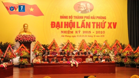 Thủ tướng Nguyễn Tấn Dũng dự và chỉ đạo Đại hội đại biểu Đảng bộ thành phố Hải Phòng lần thứ 15. (Thời sự chiều 22/10/2015)