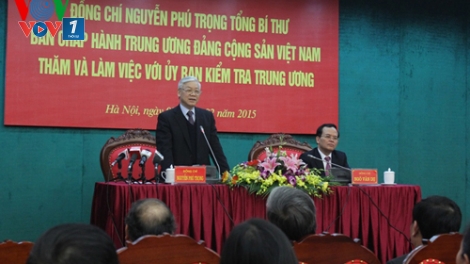 Thời sự chiều ngày 09/02/2015: Tổng Bí thư Nguyễn Phú Trọng làm việc với Ủy ban Kiểm tra Trung ương.