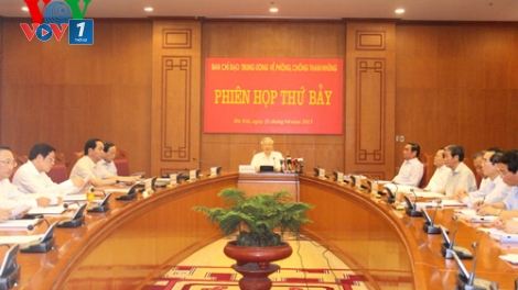 Thời sự chiều ngày 25/4/2015: Tổng Bí thư Nguyễn Phú Trọng chủ trì phiên họp thứ 7 Ban Chỉ đạo Trung ương về phòng chống tham nhũng.