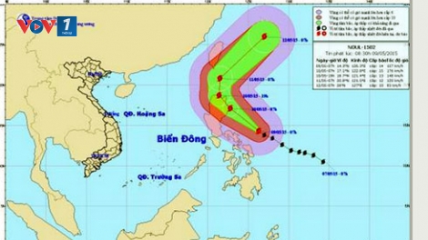 Thời sự trưa ngày 09/5/2015: Cơn bão có tên quốc tế Noul đang tiến vào biển Đông với tốc độ cực nhanh.