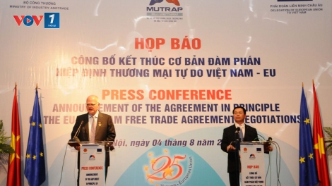 Kết quả đàm phán Hiệp định Thương mại Tự do giữa Việt Nam và EU (Kinh tế ngày 11/8/2015)